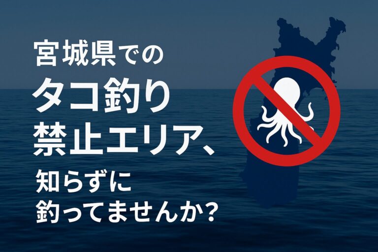 【2026年版】宮城県のタコ釣りは禁止？漁業権・禁漁期間・確認方法