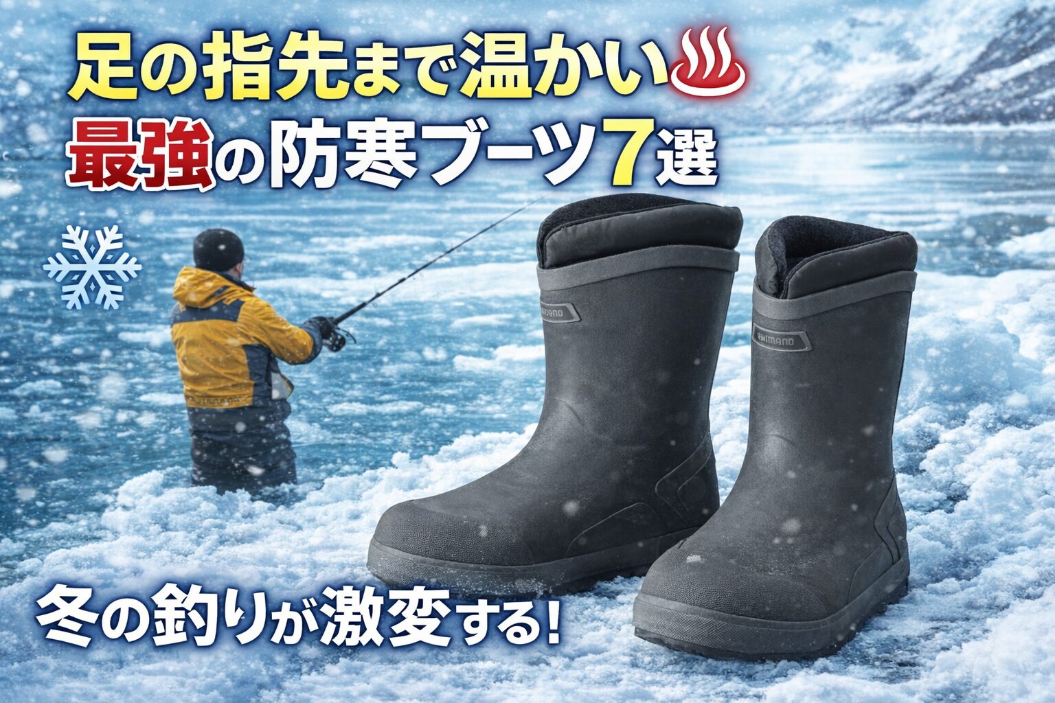 足の指先まで温かい！最強の防寒ブーツ7選｜冬の釣りが激変する