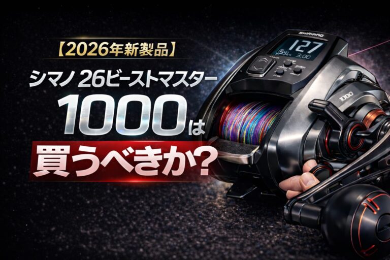 【2026年新製品】シマノ 26ビーストマスター 1000は買うべきか?電動リールの進化ポイント・スペック・価格を解説