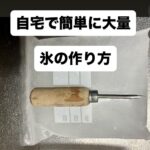 【海釣り】自宅でクーラーボックスに入れる「氷」を大量に作る方法