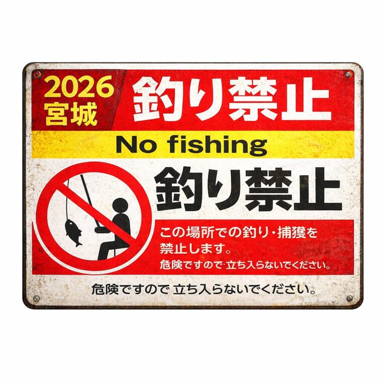 【2026年版】宮城県の釣り禁止エリア一覧｜牡鹿半島・女川・七ヶ浜・塩釜の立入禁止場所と確認方法