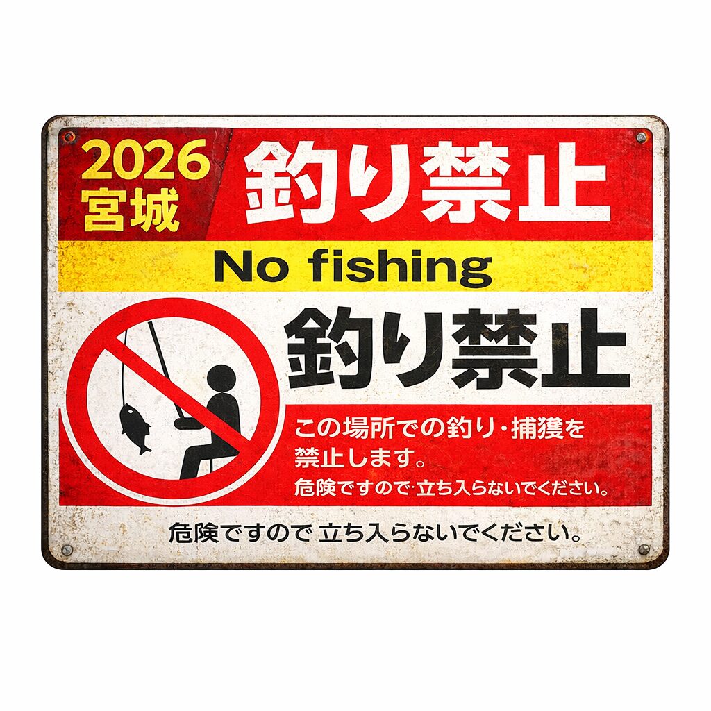 【2026年版】宮城県の釣り禁止エリア一覧｜牡鹿半島・女川・七ヶ浜・塩釜の立入禁止場所と確認方法