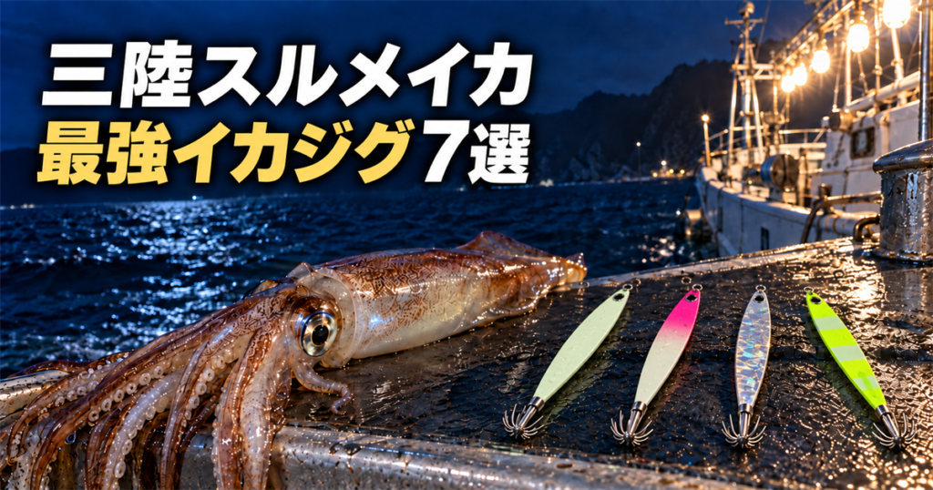 【2026年】岩手県・三陸でスルメイカ 100杯越えの爆釣を狙う!最強のイカジグ7選を紹介